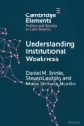 Understanding Institutional Weakness : Power and Design in Latin American Institutions - Book