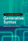 The Cambridge Handbook of Generative Syntax - Book
