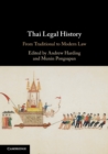 Thai Legal History : From Traditional to Modern Law - Book