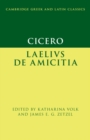 Cicero: Laelius de amicitia - Book