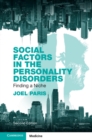 Social Factors in the Personality Disorders : Finding a Niche - eBook