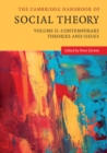 Cambridge Handbook of Social Theory: Volume 2, Contemporary Theories and Issues - eBook