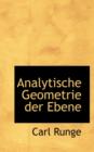 Analytische Geometrie Der Ebene - Book