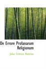 de Errore Profanarum Religionum - Book