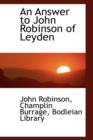 An Answer to John Robinson of Leyden - Book