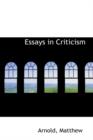 Essays in Criticism - Book