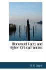 Monument Facts and Higher Critical Fancies - Book