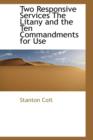 Two Responsive Services the Litany and the Ten Commandments for Use - Book