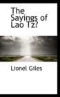 The Sayings of Lao Tz? - Book