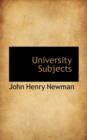 University Subjects - Book