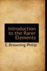 Introduction to the Rarer Elements - Book