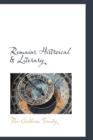 Remains Histroical & Literary - Book