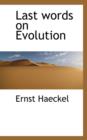 Last Words on Evolution - Book