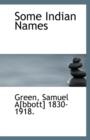 Some Indian Names - Book