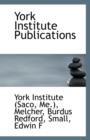 York Institute Publications - Book