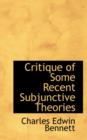 Critique of Some Recent Subjunctive Theories - Book