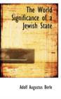 The World Significance of a Jewish State - Book