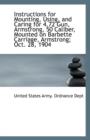 Instructions for Mounting, Using, and Caring for 4.72 Gun, Armstrong, 50 Caliber, Mounted on Barbett - Book