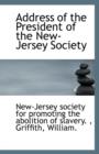 Address of the President of the New-Jersey Society - Book