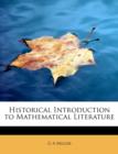 Historical Introduction to Mathematical Literature - Book