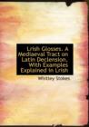 Lrish Glosses. a Mediaeval Tract on Latin Declension, with Examples Explained in Lrish - Book