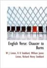 English Verse : Chaucer to Burns - Book