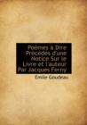 Po Mes Dire PR C D?'s D'Une Notice Sur Le Livre Et L'Auteur Par Jacques Ferny - Book