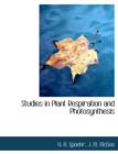 Studies in Plant Respiration and Photosynthesis - Book