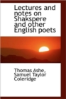 Lectures and Notes on Shakspere and Other English Poets - Book