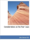 Considerations on the Poor Laws - Book