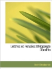 Lettres Et Pensees D'Hippolyte Flandrin - Book