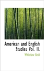 American and English Studies Vol. II. - Book