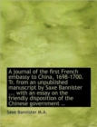 A Journal of the First French Embassy to China, 1698-1700. Tr. from an Unpublished Manuscript by Sax - Book