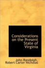 Considerations on the Present State of Virginia - Book