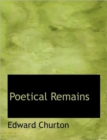 Poetical Remains - Book