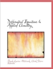 Differential Equations In Applied Chemistry - Book
