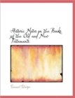 Historic Notes on the Books of the Old and New Testaments - Book