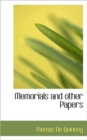 Memorials and Other Papers - Book