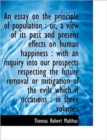 An Essay on the Principle of Population : Or, a View of Its Past and Present Effects on Human Happin - Book