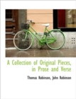 A Collection of Original Pieces, in Prose and Verse - Book