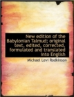 New Edition of the Babylonian Talmud; Original Text, Edited, Corrected, Formulated and Translated in - Book