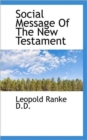 Social Message of the New Testament - Book
