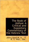 The Book of Joshua : A Critical and Expository Commentary of the Hebrew Text - Book