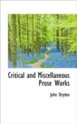 Critical and Miscellaneous Prose Works - Book