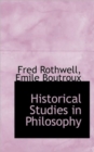 Historical Studies in Philosophy - Book