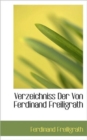 Verzeichniss Der Von Ferdinand Freiligrath - Book
