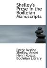 Shelley's Prose in the Bodleian Manuscripts - Book