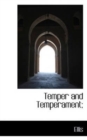 Temper and Temperament; - Book