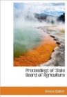 Proceedings of State Board of Agriculture - Book
