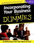 Incorporating Your Business For Dummies - eBook